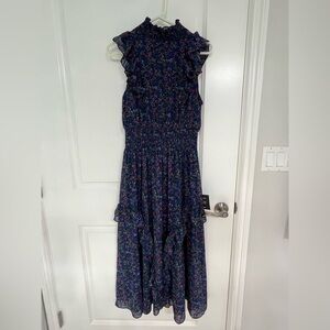 Lulus NWT Floral Blue Dress
